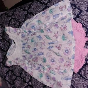 Sea inspired dress 6-9 mos. Picapino pastel colors